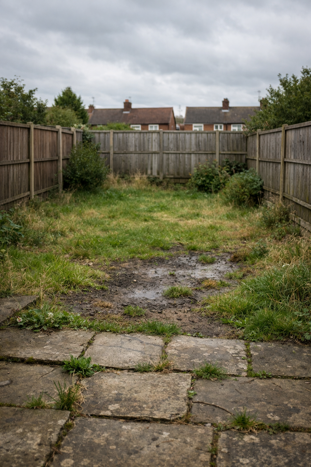 Old rundown patio - Before